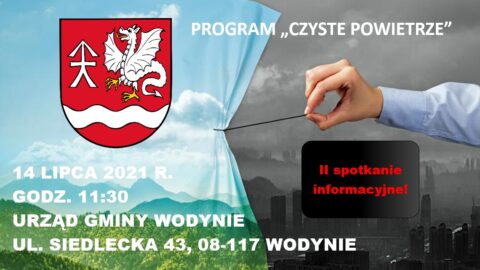 Plakat dotyczący spotkania informacyjnego